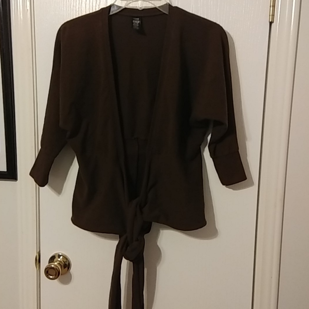 Heavy cotton wrap/tie top